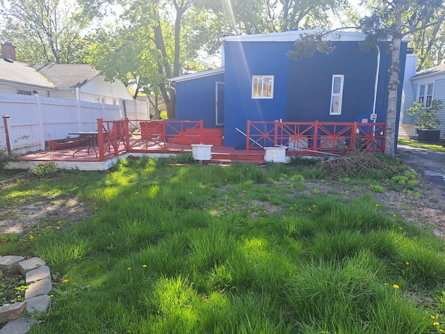 933 Mason Ln, Des Plaines, IL 60016 - back of house featuring a wooden deck and cooling unit