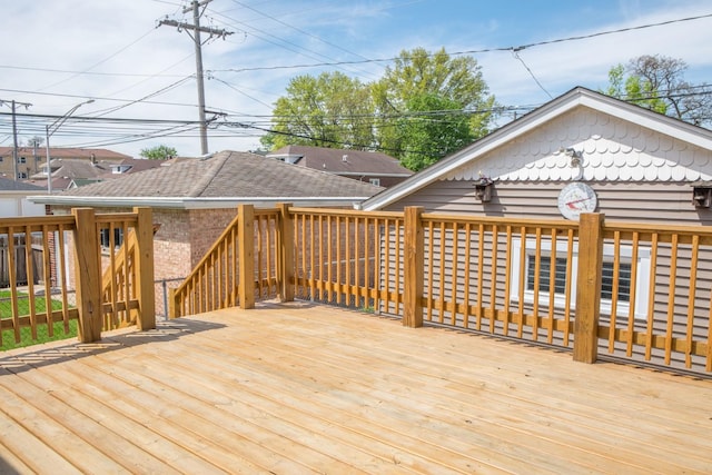 2702 N 76th Ave, Elmwood Park, IL 60707 - view of wooden terrace