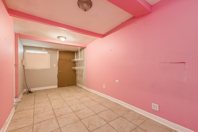 3924 W Greenleaf Ave, Lincolnwood, IL 60712 - unfurnished bedroom featuring light tile patterned floors and baseboards