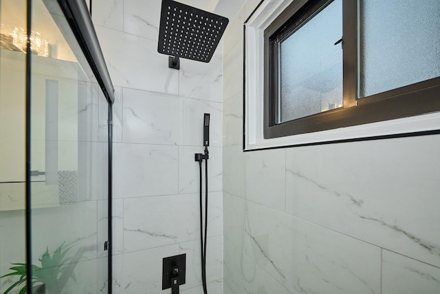 6300 N Sheridan Rd Unit 112, Chicago, IL 60660 - bathroom featuring a marble finish shower