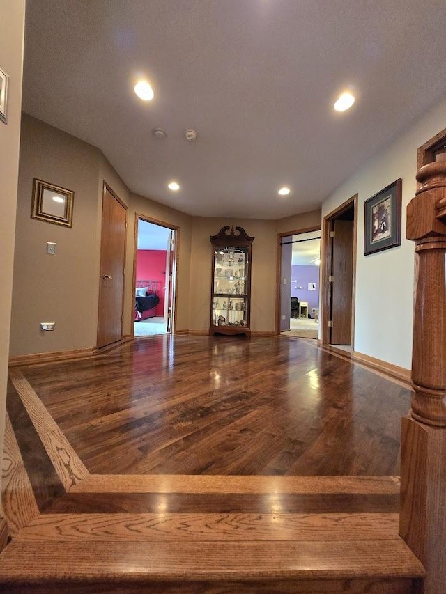 10880 Swallow Tail Ln, Frankfort, IL 60423 - spare room with wood finished floors, baseboards, recessed lighting, and a smoke detector