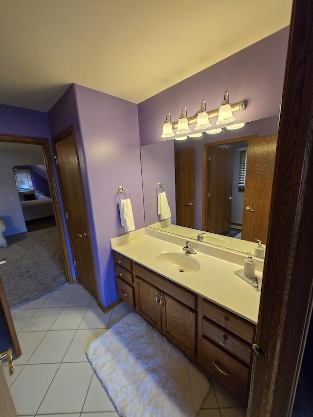 10880 Swallow Tail Ln, Frankfort, IL 60423 - bathroom with vanity and tile patterned floors