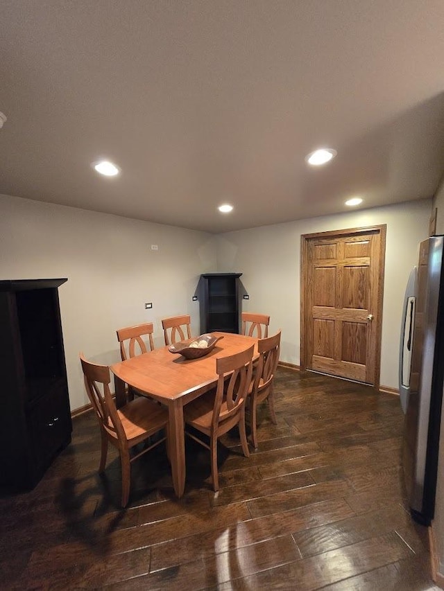10880 Swallow Tail Ln, Frankfort, IL 60423 - dining space featuring dark wood-style floors and recessed lighting