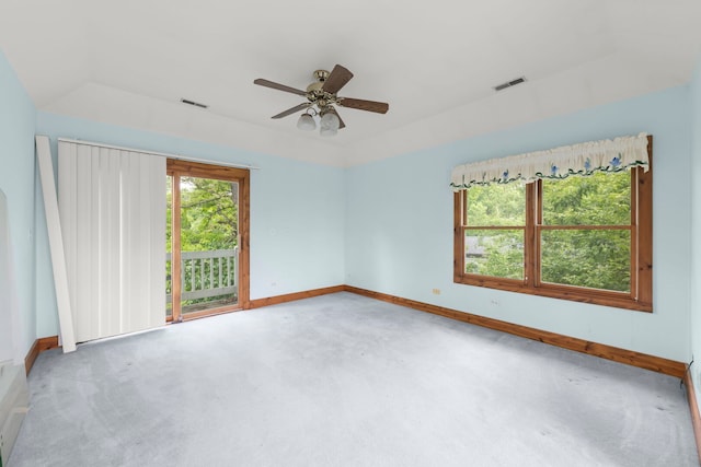 506 Carleton Ave, Glen Ellyn, IL 60137 - carpeted spare room with baseboards and ceiling fan
