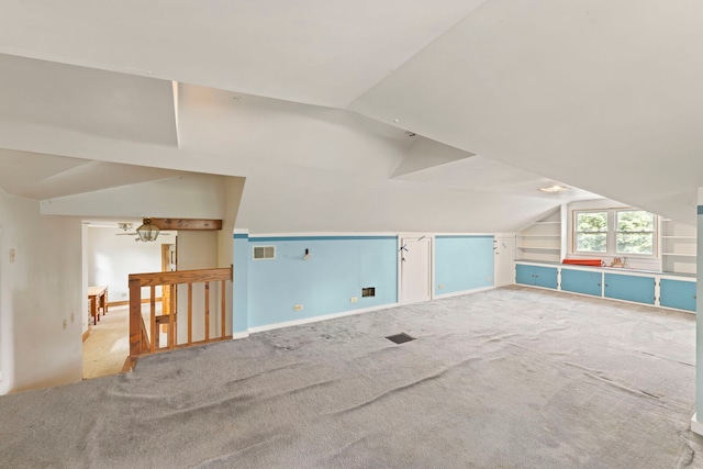 506 Carleton Ave, Glen Ellyn, IL 60137 - bonus room featuring vaulted ceiling, carpet flooring, and baseboards