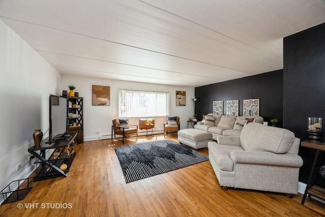 914 N Austin Blvd Unit B10, Oak Park, IL 60302 - living area featuring wood finished floors and baseboards