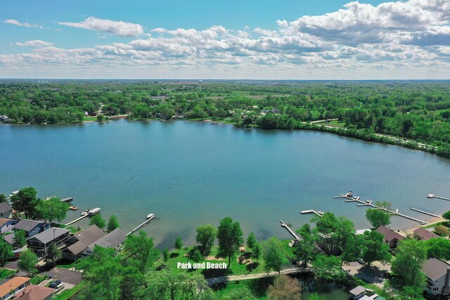 33978 N Lake Rd, Grayslake, IL 60030 - bird's eye view of a heavily wooded area and a nearby body of water