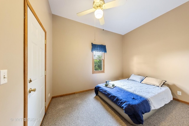841 Bonnie Brae Ln, Bolingbrook, IL 60440 - bedroom featuring carpet flooring, baseboards, and a ceiling fan