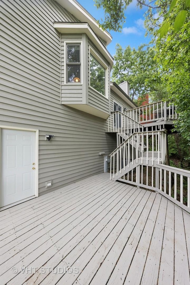841 Bonnie Brae Ln, Bolingbrook, IL 60440 - deck with stairway