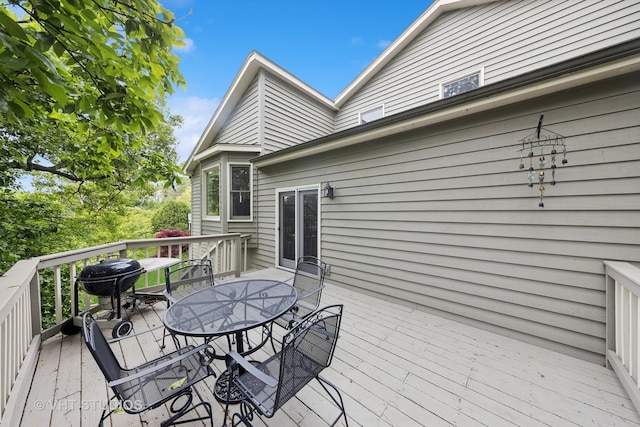 841 Bonnie Brae Ln, Bolingbrook, IL 60440 - wooden deck featuring outdoor dining space