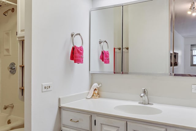 535 N Michigan Ave Unit 1009, Chicago, IL 60611 - bathroom featuring vanity and shower / bath combination