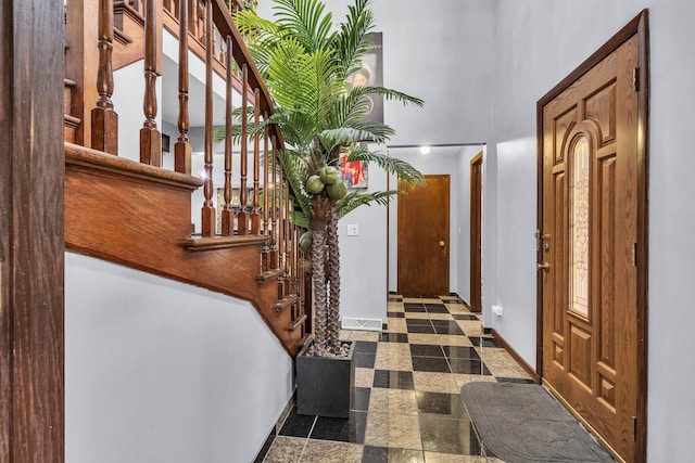 2015 Busse Hwy, Des Plaines, IL 60016 - entryway with baseboards, stairs, and a high ceiling