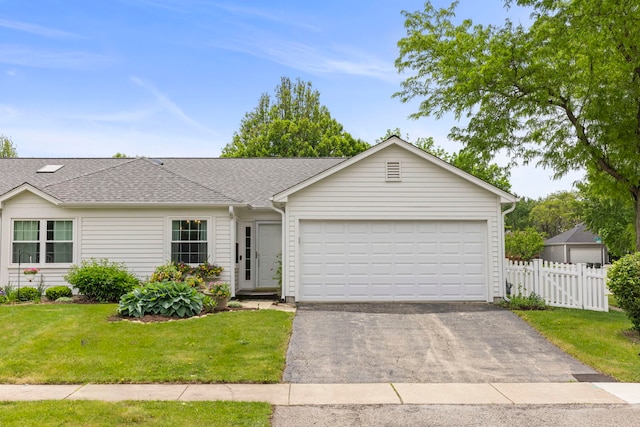 1802 77th St, Naperville, IL 60565 - single story home featuring a garage, driveway, and a shingled roof