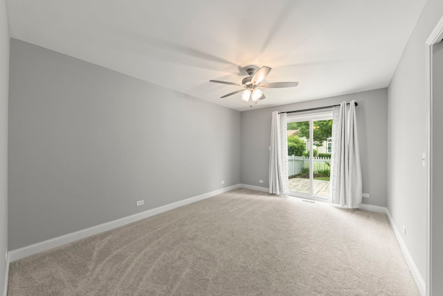 1802 77th St, Naperville, IL 60565 - spare room with ceiling fan, light colored carpet, and baseboards
