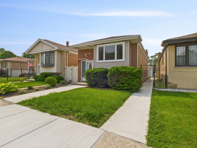 3455 W 115th St, Chicago, IL 60655 - view of front of house featuring a gate and brick siding