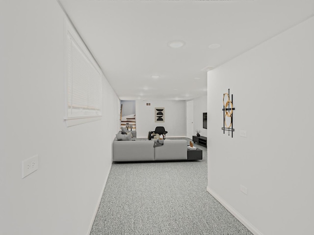 3455 W 115th St, Chicago, IL 60655 - hallway featuring baseboards and carpet floors