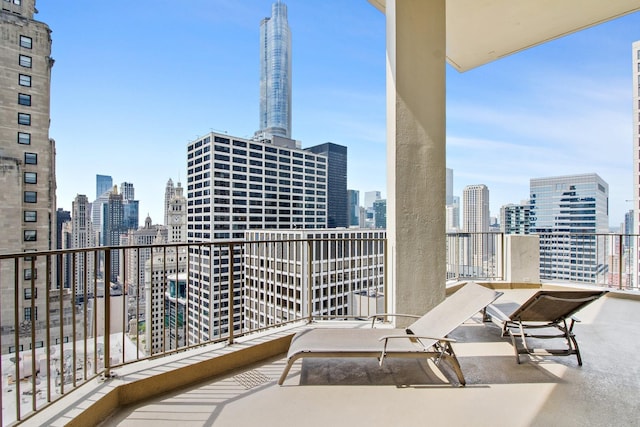 535 N Michigan Ave Unit 1205, Chicago, IL 60611 - balcony featuring a view of skyline
