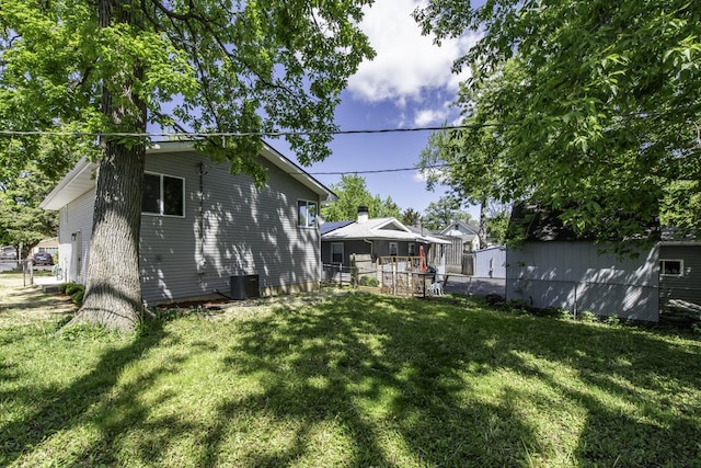 1525 Grove Dr, Round Lake Beach, IL 60073 - view of yard with central AC unit