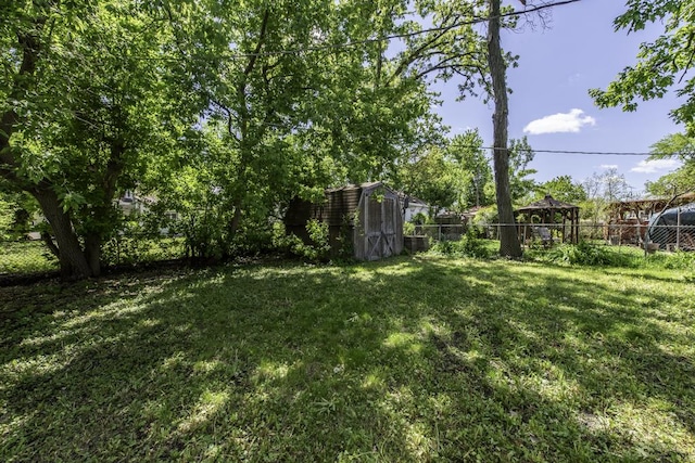 1525 Grove Dr, Round Lake Beach, IL 60073 - view of yard featuring a gazebo