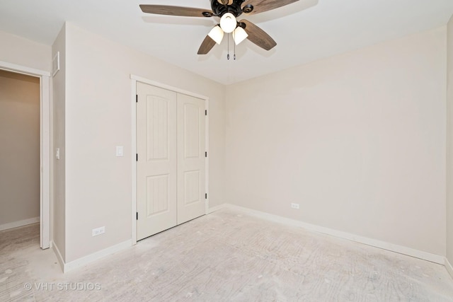 3515 Kings Lair Dr, Spring Grove, IL 60081 - unfurnished bedroom featuring a closet and a ceiling fan