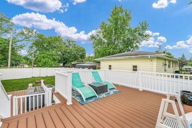 956 E Orleans St, Paxton, IL 60957 - view of wooden terrace