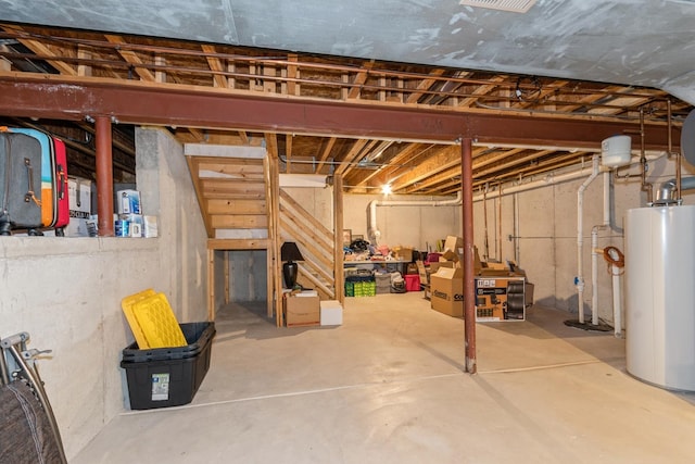 13555 Golden Eagle Cir, Plainfield, IL 60544 - unfinished below grade area with gas water heater