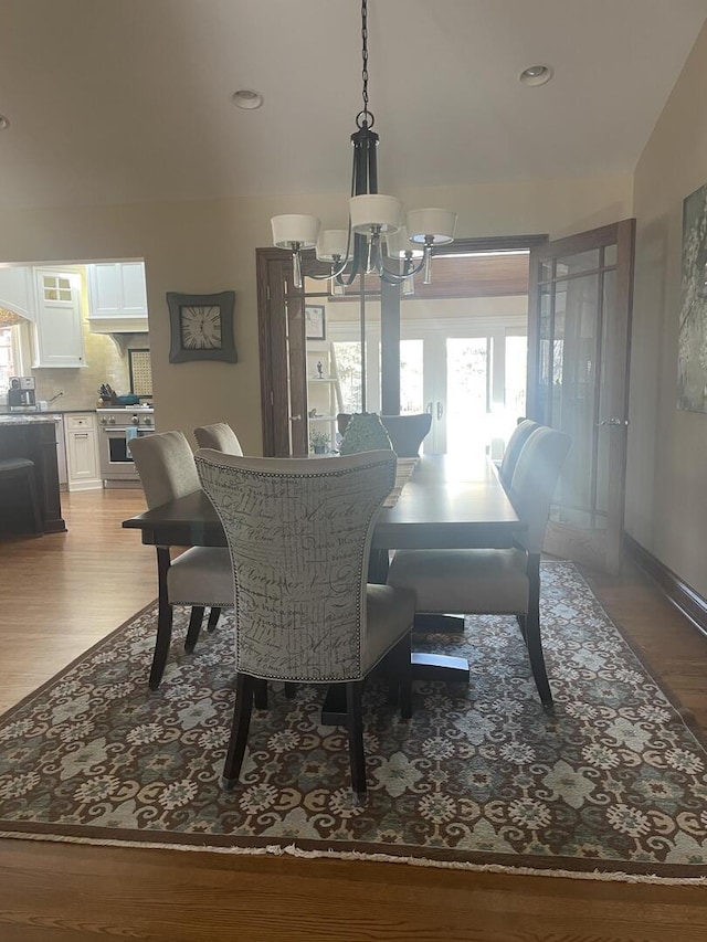 10348 Woburn Ct, Orland Park, IL 60462 - dining space with a chandelier, healthy amount of natural light, light wood-style floors, and recessed lighting