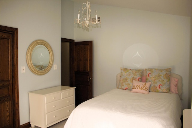 10348 Woburn Ct, Orland Park, IL 60462 - bedroom with a chandelier