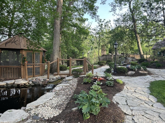 10348 Woburn Ct, Orland Park, IL 60462 - view of yard with a gazebo