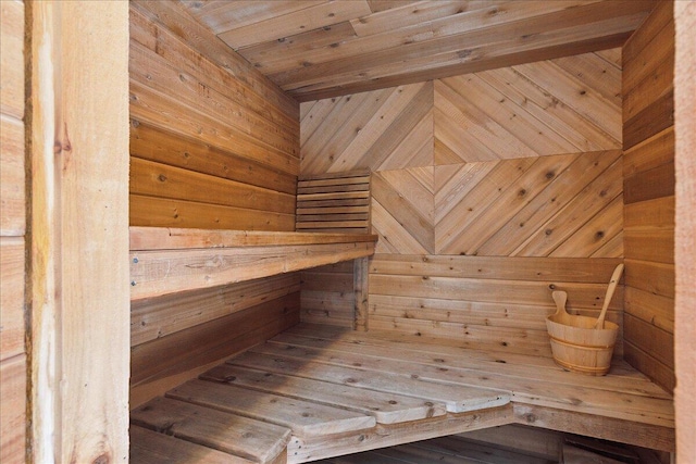 10348 Woburn Ct, Orland Park, IL 60462 - relaxing sauna / steam room with wooden walls and wood ceiling
