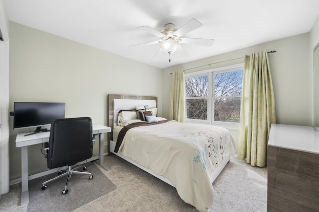 2008 Snow Creek Rd, Naperville, IL 60564 - bedroom with a desk, carpet flooring, and ceiling fan