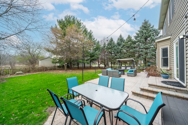 2008 Snow Creek Rd, Naperville, IL 60564 - view of patio / terrace featuring an outdoor hangout area and outdoor dining area