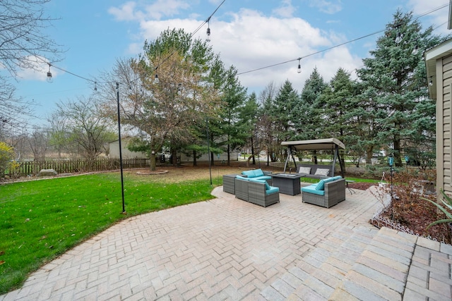 2008 Snow Creek Rd, Naperville, IL 60564 - view of patio / terrace with an outdoor hangout area