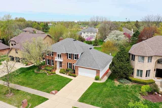 454 Hemlock Ln, Roselle, IL 60172 - aerial view of residential area