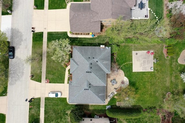 454 Hemlock Ln, Roselle, IL 60172 - drone / aerial view