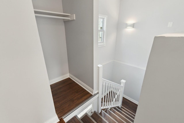 8019 S Bishop St, Chicago, IL 60620 - stairs featuring wood finished floors and baseboards
