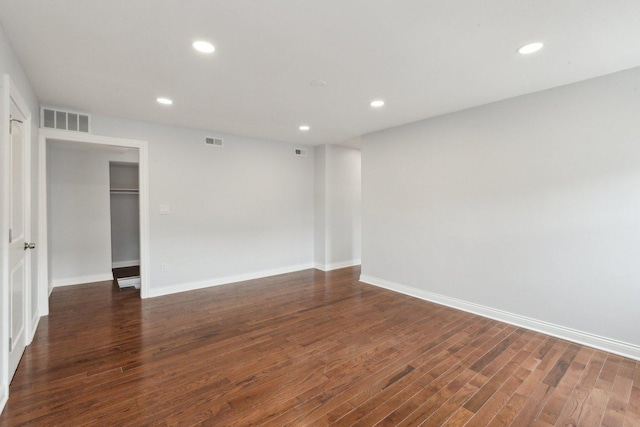 8019 S Bishop St, Chicago, IL 60620 - spare room with wood finished floors, recessed lighting, and baseboards