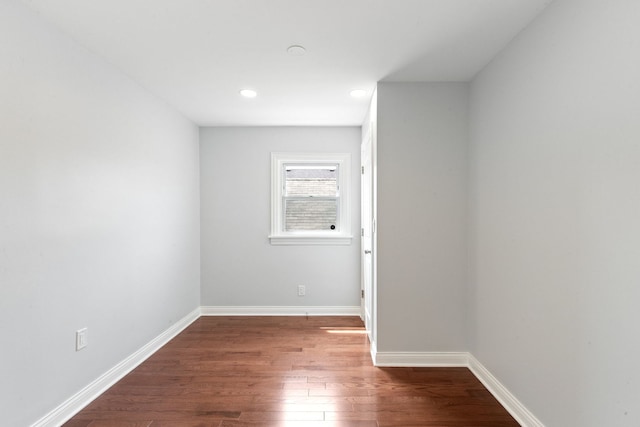 8019 S Bishop St, Chicago, IL 60620 - unfurnished room featuring wood finished floors, baseboards, and recessed lighting