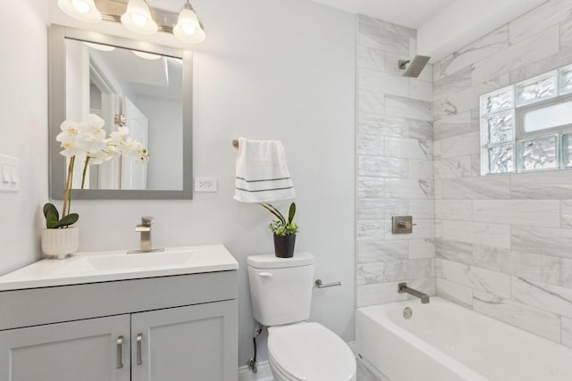 8019 S Bishop St, Chicago, IL 60620 - bathroom with vanity, hardwood / wood-style flooring, toilet, and baseboards