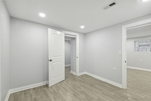 8019 S Bishop St, Chicago, IL 60620 - unfurnished bedroom featuring baseboards, light wood-style flooring, and recessed lighting