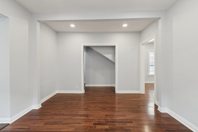 8019 S Bishop St, Chicago, IL 60620 - spare room featuring wood finished floors, recessed lighting, and baseboards