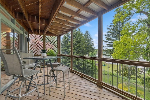 18 N Lake Ave, Fox Lake, IL 60020 - view of wooden deck