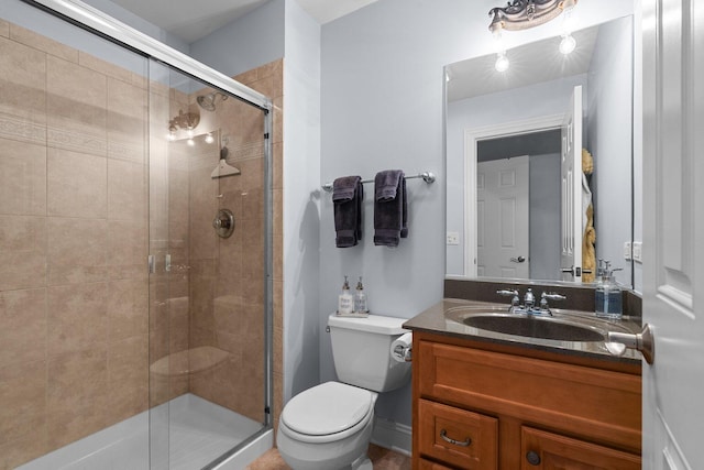 28809 W Harvest Glen Cir, Cary, IL 60013 - full bathroom with toilet, vanity, and a stall shower