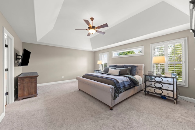 12923 Grande Pines Blvd, Plainfield, IL 60585 - bedroom featuring carpet floors, a tray ceiling, multiple windows, and baseboards