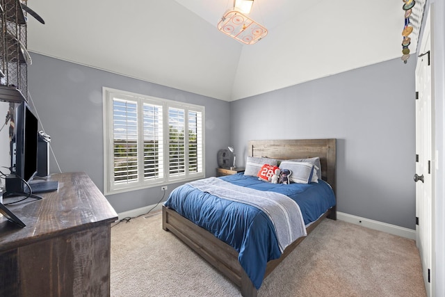 12923 Grande Pines Blvd, Plainfield, IL 60585 - bedroom featuring vaulted ceiling, carpet floors, and baseboards
