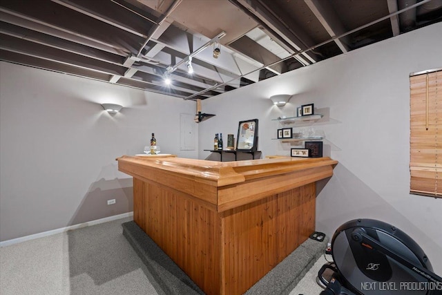 1839 Tamahawk Ln, Naperville, IL 60564 - indoor dry bar featuring carpet floors and baseboards