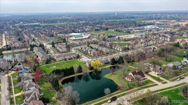 1839 Tamahawk Ln, Naperville, IL 60564 - aerial overview of property's location featuring a nearby body of water and nearby suburban area