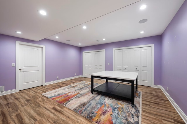 1912 Indian Trl, Kankakee, IL 60901 - office space with wood finished floors, baseboards, and recessed lighting