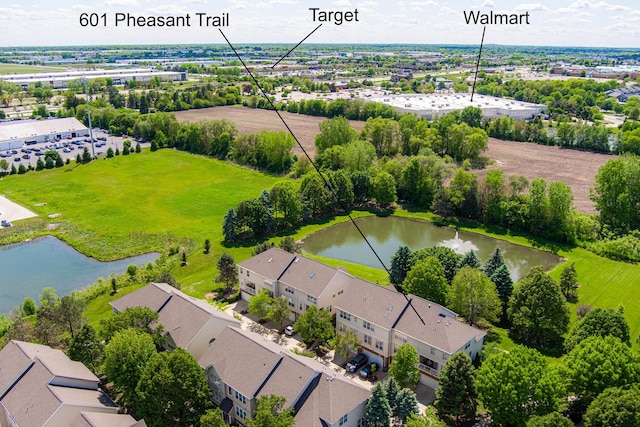 601 Pheasant Trl, Saint Charles, IL 60174 - bird's eye view of a large body of water