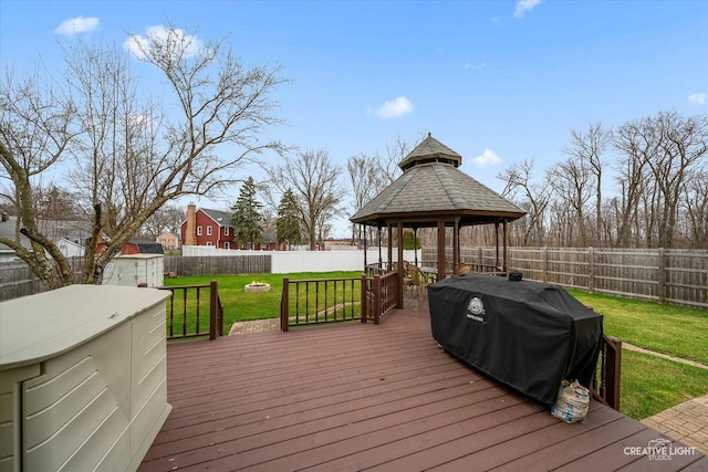 1359 Pine St, Batavia, IL 60510 - wooden deck featuring a gazebo and area for grilling